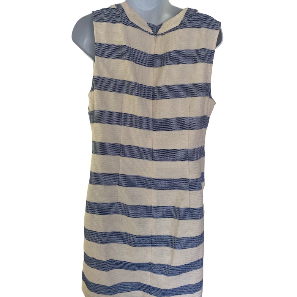 Southern Tide Blue and White Striped Dress-8 blue white striped. ,cotton poly - Picture 5 of 6